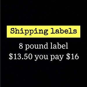 Shipping label 8lb